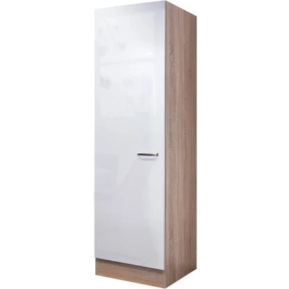 Flex-Well Exclusiv Geschirrschrank Valero 50 Cm Hochglanz Weiß-Sonoma Eiche 3 Flex-Well Exclusiv Geschirrschrank Valero 50 Cm Hochglanz Weiß-Sonoma Eiche