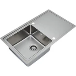 Respekta Einbauspüle Chicago 86 Cm X 50 Cm Edelstahl -Obi Kuche Geschaft 45546 4384 CHICAGO86X50 04