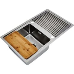 Respekta Einbauspüle Chicago 86 Cm X 50 Cm Edelstahl -Obi Kuche Geschaft 45546 4384 CHICAGO86X50 05