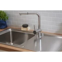 Respekta Einbauspüle Chicago 86 Cm X 50 Cm Edelstahl -Obi Kuche Geschaft 45546 4384 CHICAGO86X50 06