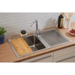 Respekta Einbauspüle Chicago 86 Cm X 50 Cm Edelstahl -Obi Kuche Geschaft 45546 4384 CHICAGO86X50 13