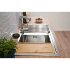 Respekta Einbauspüle Chicago 86 Cm X 50 Cm Edelstahl -Obi Kuche Geschaft 45546 4384 CHICAGO86X50 14