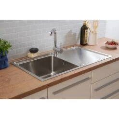 Respekta Einbauspüle Chicago 86 Cm X 50 Cm Edelstahl -Obi Kuche Geschaft 45546 4384 CHICAGO86X50 18