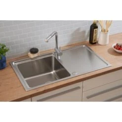 Respekta Einbauspüle Chicago 86 Cm X 50 Cm Edelstahl -Obi Kuche Geschaft 45546 4384 CHICAGO86X50 19