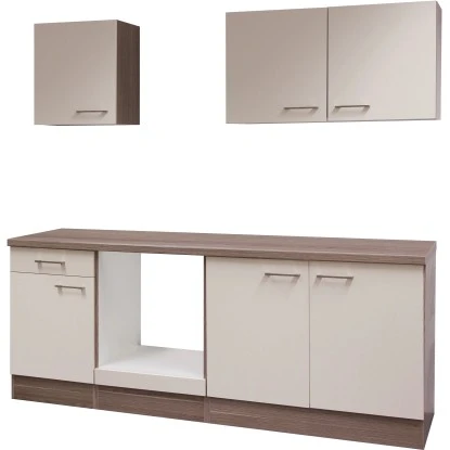 Flex-Well Küchenzeile 210 Cm Ohne E-Geräte Eico Magnolienweiß - Tennessee Eiche 3 Flex-Well Küchenzeile 210 Cm Ohne E-Geräte Eico Magnolienweiß - Tennessee Eiche