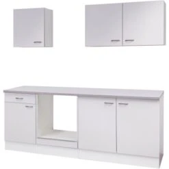 Flex-Well Küchenzeile 210 Cm Ohne E-Geräte Wito Weiß
