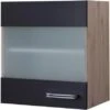 Flex-Well Exclusiv Glas-Hängeschrank Lara 50 Cm Anthrazit-San Remo Eiche 2 Flex-Well Exclusiv Glas-Hängeschrank Lara 50 Cm Anthrazit-San Remo Eiche -Obi Kuche Geschaft 4786315 4051 HGH50Lara