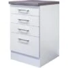 Flex-Well Exclusiv Schubkasten-Unterschrank Joelina 50 Cm Weiß -Obi Kuche Geschaft 4786729 4051 USSA50Joelina