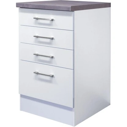 Flex-Well Exclusiv Schubkasten-Unterschrank Joelina 50 Cm Weiß 3 Flex-Well Exclusiv Schubkasten-Unterschrank Joelina 50 Cm Weiß