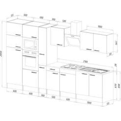 Respekta Küchenzeile Ohne E-Geräte 360 Cm Schwarz Seidengl.-Eiche York 10 Respekta Küchenzeile Ohne E-Geräte 360 Cm Schwarz Seidengl.-Eiche York -Obi Kuche Geschaft 49 4384 LBKB360EYSMIGKE 04