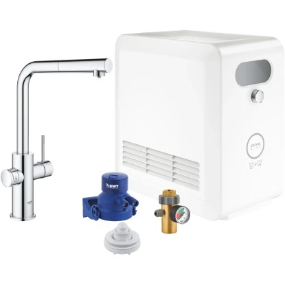 Grohe L-Auslauf Set Blue Professional Chrom 3 Grohe L-Auslauf Set Blue Professional Chrom