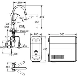 Grohe C-Auslauf Starter Kit Blue Home Chrom -Obi Kuche Geschaft 5189170 4520 100129597 2