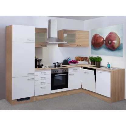 Flex-Well Classic Winkelküche Florida 280 Cm Sonoma Eiche-Weiß 3 Flex-Well Classic Winkelküche Florida 280 Cm Sonoma Eiche-Weiß