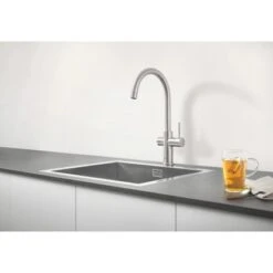 Grohe C-Auslauf Armatur Und Boiler Red Duo M-Size Supersteel -Obi Kuche Geschaft 520 ZZH T30031D08 000 01 1