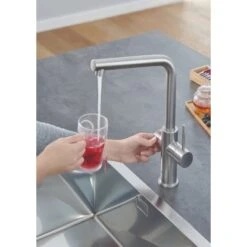 Grohe L-Auslauf Armatur Und Boiler Red Duo L-Size Supersteel -Obi Kuche Geschaft 520 ZZH T30325C04 000 02 1