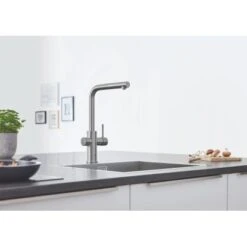 Grohe L-Auslauf Starter Kit Blue Home Supersteel -Obi Kuche Geschaft 520 ZZH T31539D05 000 01 1