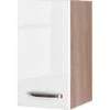 Flex-Well Exclusiv Oberschrank Valero 30 Cm X 55 Cm Hochglanz Weiß-Sonoma Eiche -Obi Kuche Geschaft 527842 4800 h30 valero 2 2