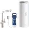 Grohe L-Auslauf Armatur Und Boiler Red Duo L-Size Supersteel -Obi Kuche Geschaft 5288311 4520 30325DC1 1