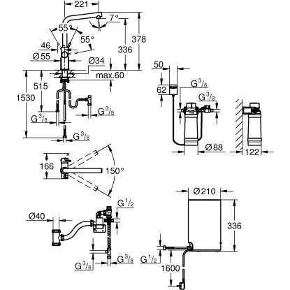Grohe L-Auslauf Armatur Und Boiler Red Duo M-Size Supersteel 5 Grohe L-Auslauf Armatur Und Boiler Red Duo M-Size Supersteel – Bild 3