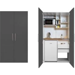 Respekta Schrankküche SKWGMIC Reversibel Grau-Weiß -Obi Kuche Geschaft 5317243 4384 06