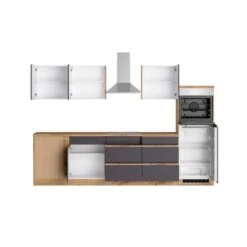 Held Möbel Winkelküche Turin 300 X 240 Cm Graphit-Wotaneiche Mit E-Geräten -Obi Kuche Geschaft 5324 11016600 1132.6311 2a