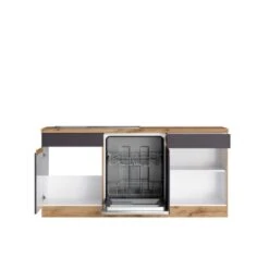 Held Möbel Winkelküche Turin 360 X 240 Cm Graphit-Wotaneiche Mit E-Geräten -Obi Kuche Geschaft 5381 11016600 1134.6311 2b