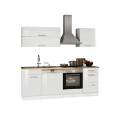 Held Möbel Küchenzeile Mailand 220 Cm Weiß Hochglanz-Weiß Matt Mit E-Geräten -Obi Kuche Geschaft 5605 11016600 564.1.6210 1