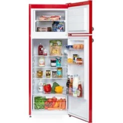 Respekta Kühl-Gefrierkombination KS144 Vintage VC Rot -Obi Kuche Geschaft 571958 4384 KS144VRA 04