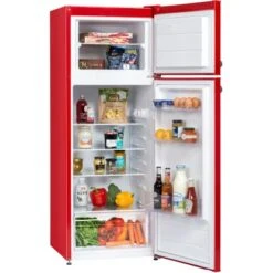 Respekta Kühl-Gefrierkombination KS144 Vintage VC Rot -Obi Kuche Geschaft 571958 4384 KS144VRA 05