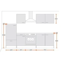 Menke Küchenzeile Classic 270 Cm Lava Melamin-Sonoma Eiche Nachbildung 9 Menke Küchenzeile Classic 270 Cm Lava Melamin-Sonoma Eiche Nachbildung -Obi Kuche Geschaft 5880091 4719 mkclmzf270