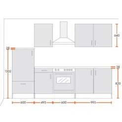 Menke Küchenzeile Premium 270 Cm Lava Hochglanz-Sonoma Eiche Nachbildung -Obi Kuche Geschaft 5880158 4719 mkprmzf270 1