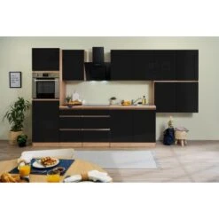 Respekta Küchenzeile GLRP370HESS Grifflos 370 Cm Schwarz Hochglanz-Sonoma Eiche 19 Respekta Küchenzeile GLRP370HESS Grifflos 370 Cm Schwarz Hochglanz-Sonoma Eiche -Obi Kuche Geschaft 5881867 4384 GLRP370HESS 2