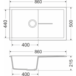 Miló Einbauspüle Granitverbundstoff Adore 86 Lava-Anthrazit 6 Miló Einbauspüle Granitverbundstoff Adore 86 Lava-Anthrazit -Obi Kuche Geschaft 5903140019428