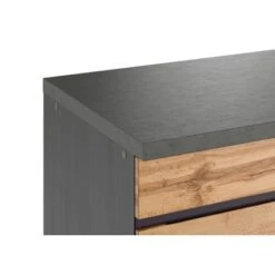 Held Möbel Küchenzeile Turin 240 Cm Wotaneiche-Graphit Mit E-Geräten -Obi Kuche Geschaft 62180 11016600 1103.6310 4