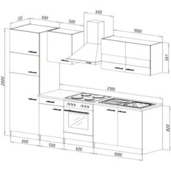 Respekta Küchenzeile KB270ESRCGKE 270 Cm Rot-Eiche Sägerau Nachbildung 18 Respekta Küchenzeile KB270ESRCGKE 270 Cm Rot-Eiche Sägerau Nachbildung -Obi Kuche Geschaft 6347421 KB270ESRCGKE 03