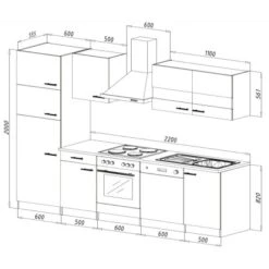 Respekta Küchenzeile KB280ESWCGKE 280 Cm Weiß-Eiche Sägerau Nachbildung 25 Respekta Küchenzeile KB280ESWCGKE 280 Cm Weiß-Eiche Sägerau Nachbildung -Obi Kuche Geschaft 6347439 KB280ESWCGKE 03