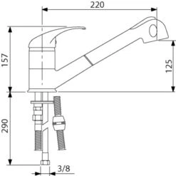 Sanitop-Wingenroth Küchenarmatur Concordiam. Geschirrbrause Niederdruck -Obi Kuche Geschaft 654164 3711 2