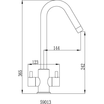 Sanitop-Wingenroth Zweigriff-Küchenarmatur Styl Niederdruck Chrom 4 Sanitop-Wingenroth Zweigriff-Küchenarmatur Styl Niederdruck Chrom – Bild 2