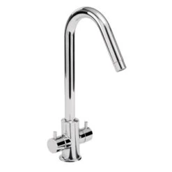 Sanitop-Wingenroth Zweigriff-Küchenarmatur Styl Niederdruck Chrom