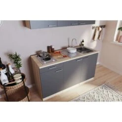 Respekta Singleküche Luis 150 Cm Grau-Eiche Sägerau 10 Respekta Singleküche Luis 150 Cm Grau-Eiche Sägerau -Obi Kuche Geschaft 658045 4384 4