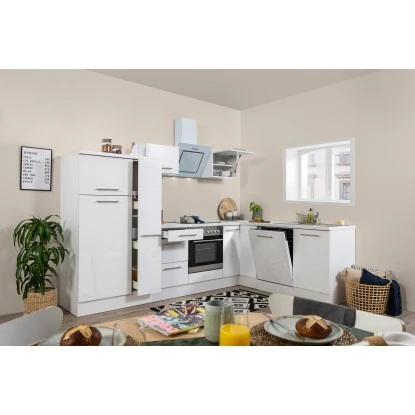 Respekta Premium Winkelküche RP290WWC 290 X 200 Cm Weiß Hochglanz-Weiß 3 Respekta Premium Winkelküche RP290WWC 290 X 200 Cm Weiß Hochglanz-Weiß