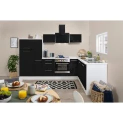 Respekta Premium Winkelküche RP290WSC 290 X 200 Cm Schwarz Hochglanz-Weiß -Obi Kuche Geschaft 6696 RP290WSC Kchenzeile 2