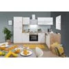 Respekta Winkelküche KBL280ESWS 280 Cm Weiß-Eiche Sonoma Sägerau Nachbildung -Obi Kuche Geschaft 6861876 KBL280ESWS 02