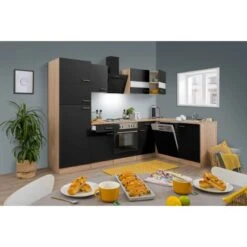 Respekta Winkelküche KBL280ESSS 280 Cm Schwarz-Eiche Sonoma Sägerau Nachbildung 19 Respekta Winkelküche KBL280ESSS 280 Cm Schwarz-Eiche Sonoma Sägerau Nachbildung -Obi Kuche Geschaft 6862106 KBL280ESSS 01