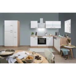 Respekta Winkelküche KBL310ESWSC 310 Cm Weiß Sonoma Eiche Sägerau Nachbildung -Obi Kuche Geschaft 6862536 KBL310ESWSC 03