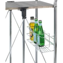 Wenko Servierwagen Liky Holzdekor Zusammenklappbar -Obi Kuche Geschaft 686865 1068 04