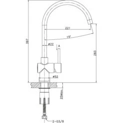 Sanitop-Wingenroth Küchenarmatur Surf Edelstahl -Obi Kuche Geschaft 687979 3711 1