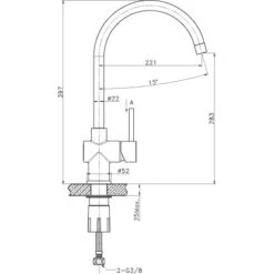 Sanitop-Wingenroth Küchenarmatur Surf Edelstahl -Obi Kuche Geschaft 687979 3711 2