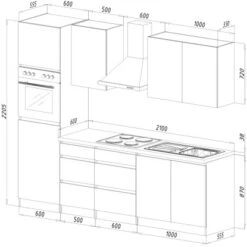 Respekta Küchenzeile Ohne E-Geräte 270 Cm Grifflos Schwarz Hochglanz-Weiß 7 Respekta Küchenzeile Ohne E-Geräte 270 Cm Grifflos Schwarz Hochglanz-Weiß -Obi Kuche Geschaft 6980304 4384 2