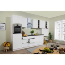 Respekta Küchenzeile Ohne E-Geräte 370 Cm Grifflos Weiß Matt -Obi Kuche Geschaft 6981211 4384 3